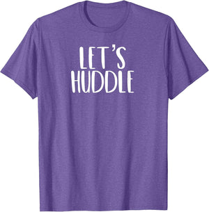 Let's Huddle Funny Let's Cuddle Football Pun