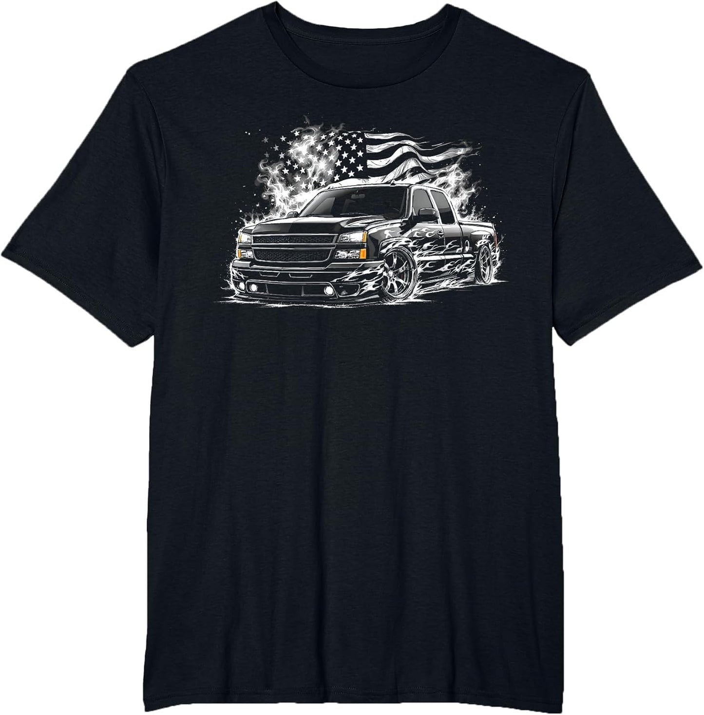 Cateye Silverado Truck 2003-2006 Crew Cab Patriotic Flames