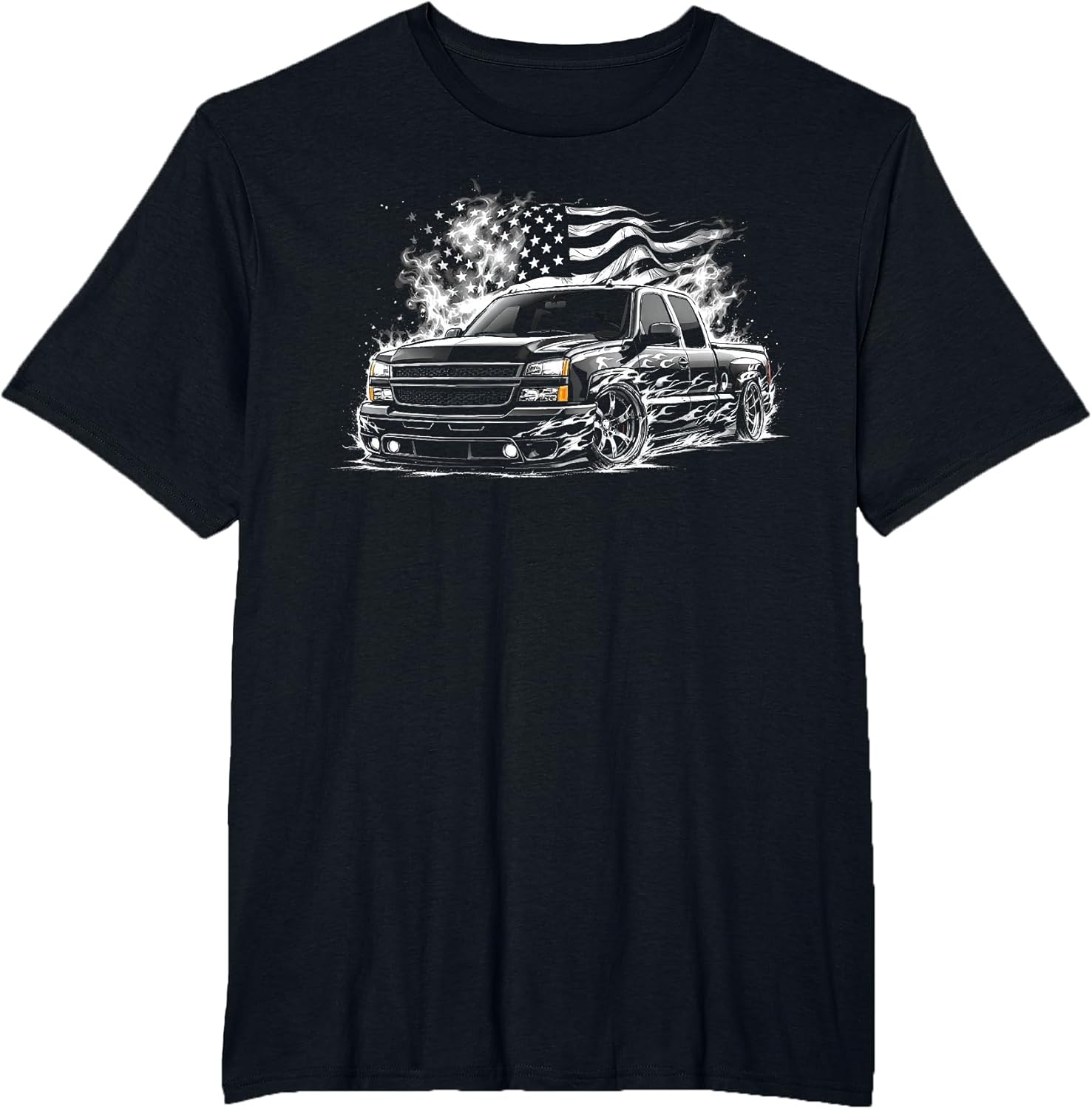 Cateye Silverado Truck 2003-2006 Crew Cab Patriotic Flames
