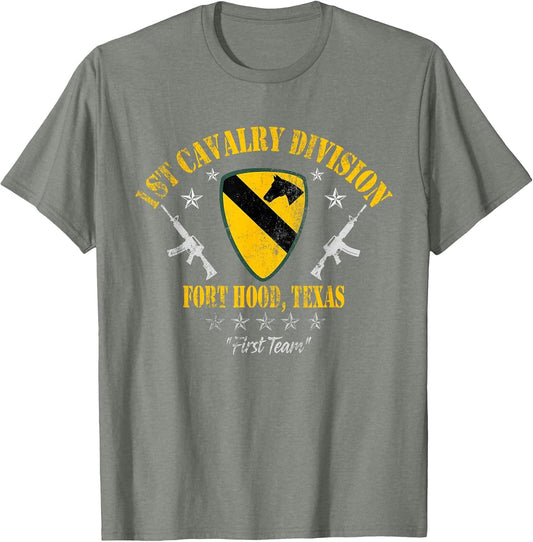 1st Cavalry Division Veteran Fort Hood, TX Patriotic Vintage