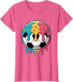 Soccer Shirts Boys Girls Kids Ice Cream Soccer Drip Shirt