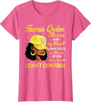 Taurus Queen Black Woman with Cap Hat Afro Girl Zodiac