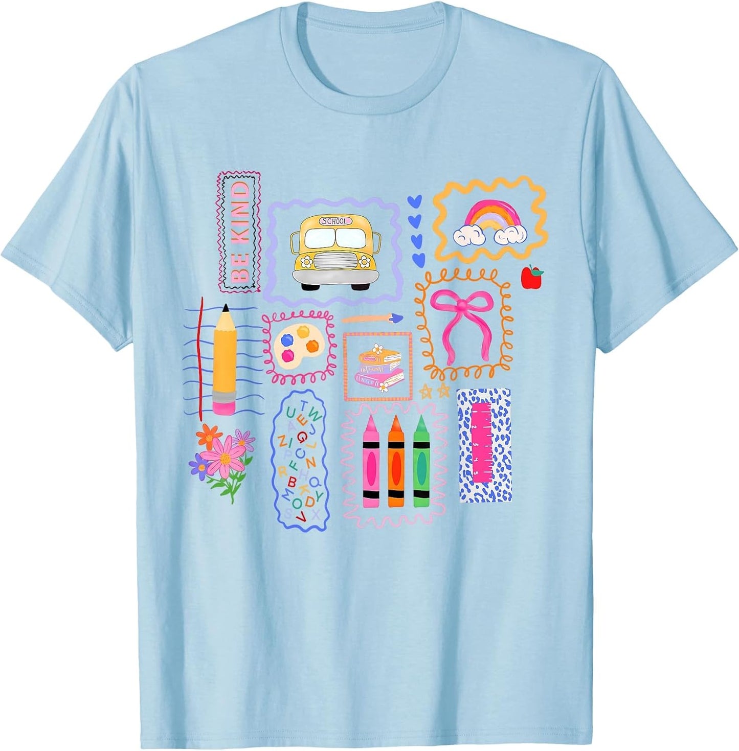 Colorful Doodle Back to School Preppy Student Teacher Women
