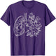 Floral Lungs Anatomical Lungs Medical Nurse