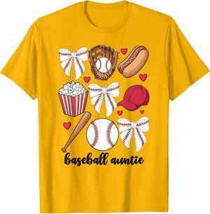 Baseball Auntie Coquette Bow Nephew Baseball Aunt