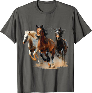 Vintage Horses Lover Graphic Women Boys Girls