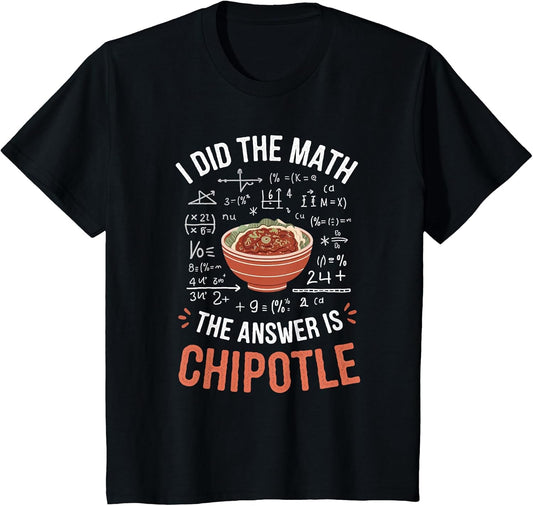 Food Lovers I Did The Math Answer is Chipotle