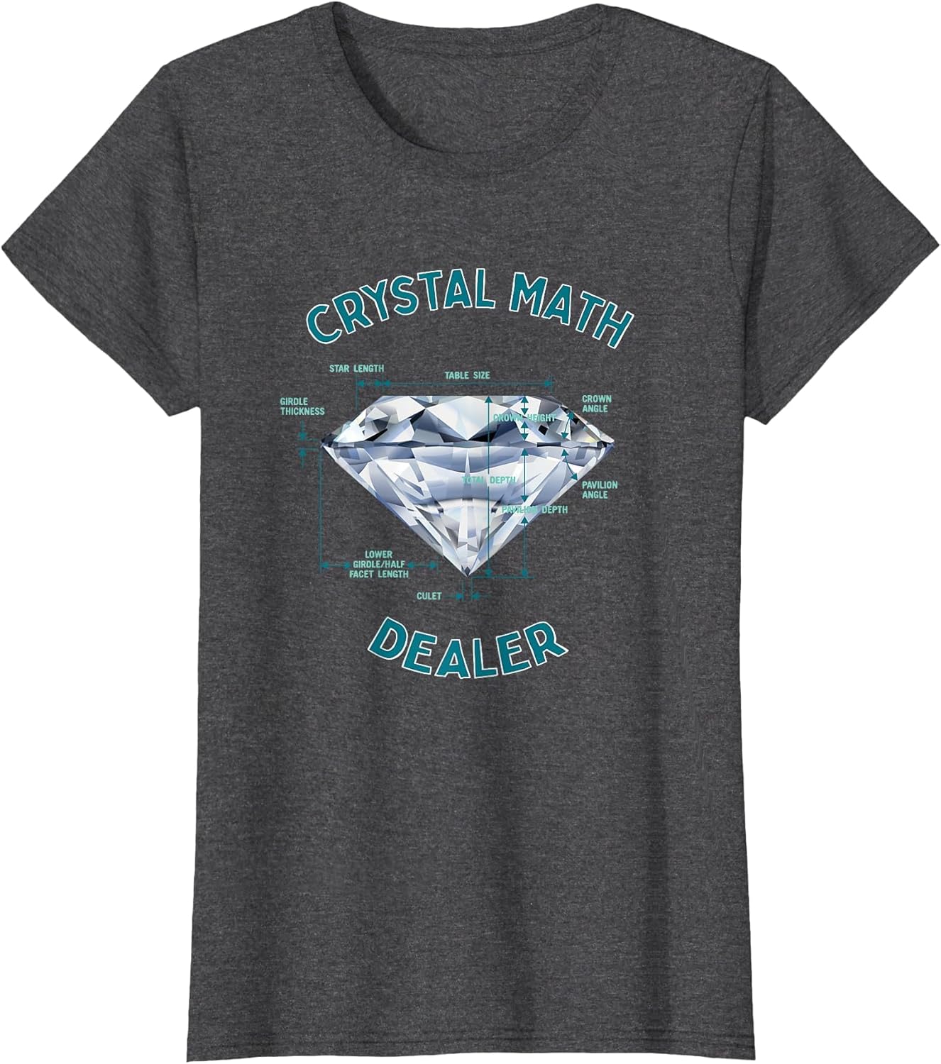 Funny Crystal Math Dealer - Gemologist Diamond Jeweler Humor