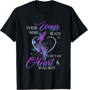 Funny Quote Your Wings were Ready But My Heart was Not