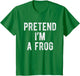 Pretend I’m A Frog Funny Costume Party Lazy Halloween