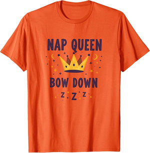 Nap Queen Bow Down Funny Sleep Design