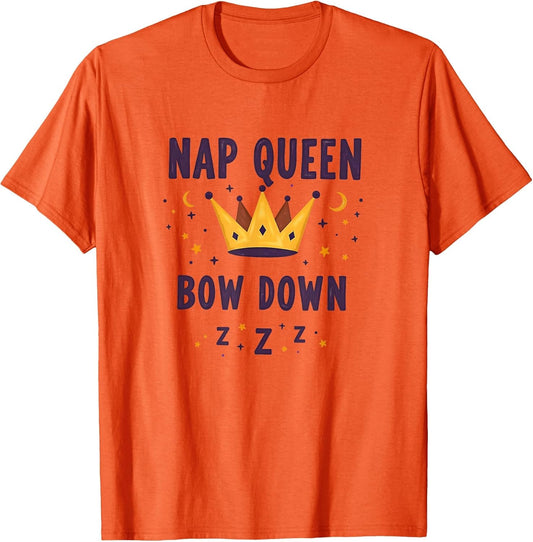 Nap Queen Bow Down Funny Sleep Design