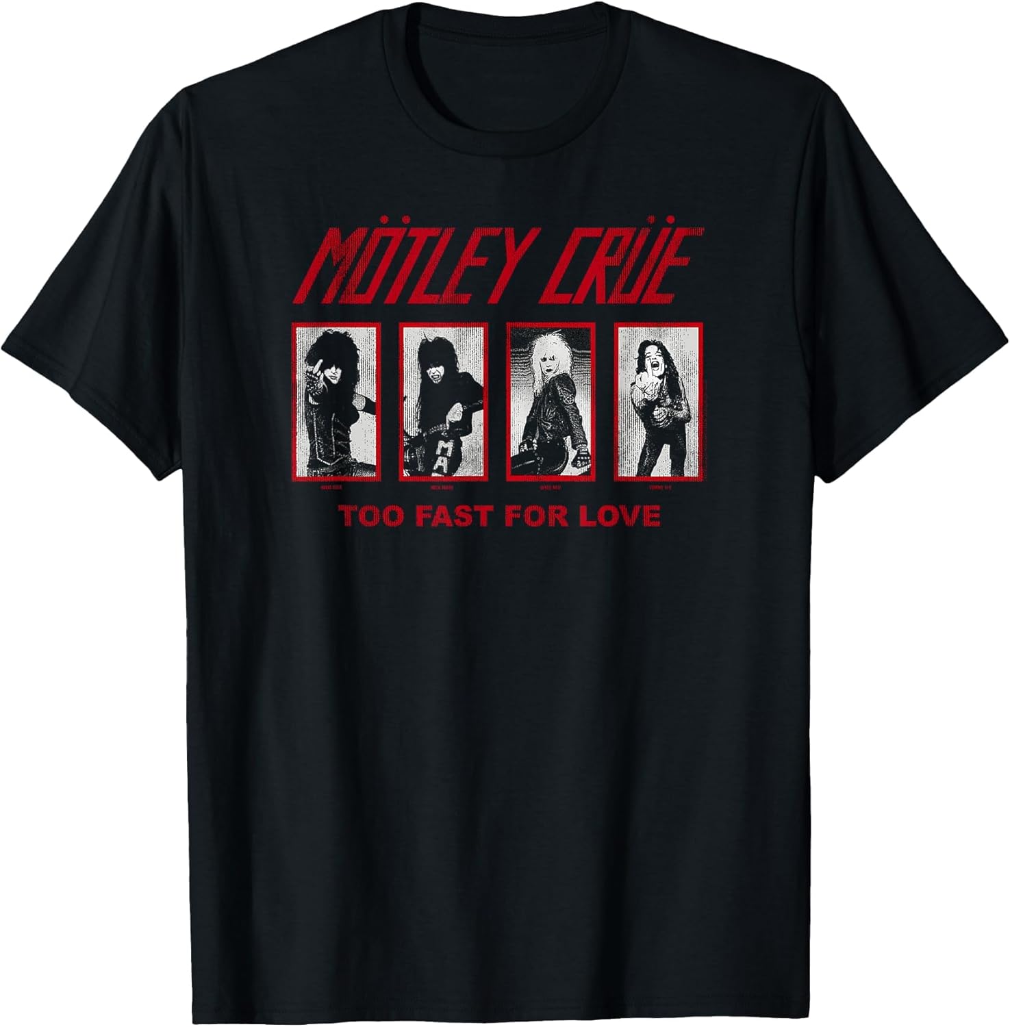 Mötley Crüe 81 Too Fast for Love Group Grid