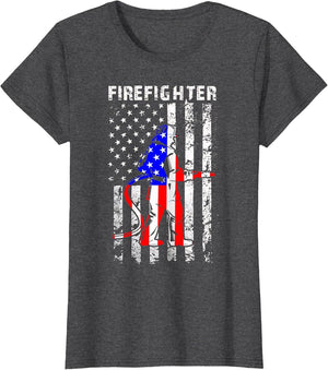 Firefighter American Flag Patriotic Firefighter Gifts