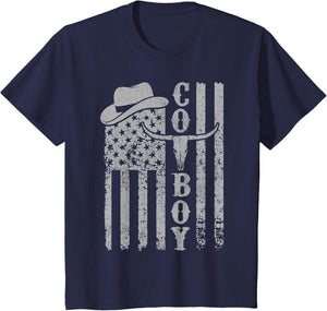 Western Country Men Teen Boy Kid Rodeo Southern Retro Cowboy
