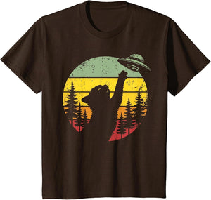 Cat UFO Shirt Alien Spaceship Funny