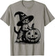 Vintage Cute Halloween Kitty Retro Witch cat Pumpkin Graphic