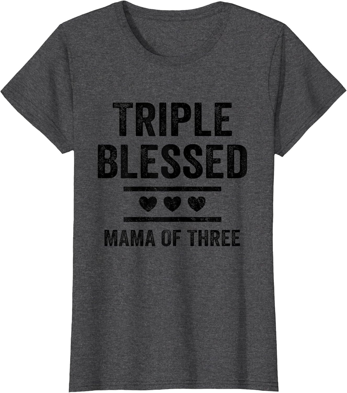 Triple Blessed Mama of Three Boys Girls Kids Blessed Mom