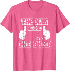 The Man Behind The Bump Baby Shower Shirts for Mom and Dad
