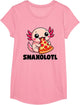 Axolotl Funny Snaxolotl Snacks a lot Pizza Eating Axolotl