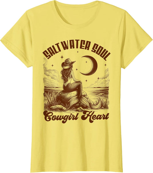 Wild West Howdy Mermaid Salt A Water Souls Cowgirls Heart