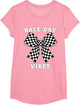 Race Day Vibes Checkered Coquette Bow Car Racing