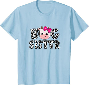 Big Sister Farm Life Cow Lover Big Sis Sibling Matching
