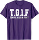 Funny TGIF Tongue Goes in First Vintage Men Women