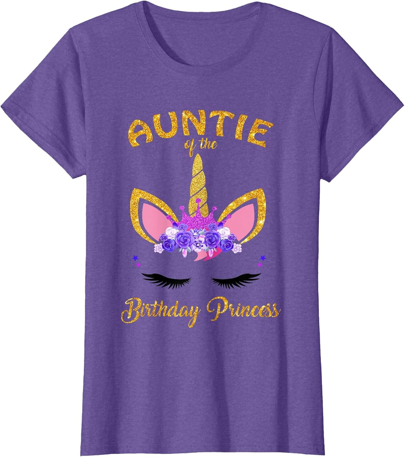 Aunt of The Birthday Princess Unicorn Birthday Girl Auntie
