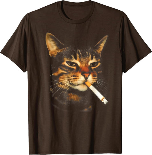 Funny Smoking Cat Cigarette Kitten Meme Stupid Brainrot