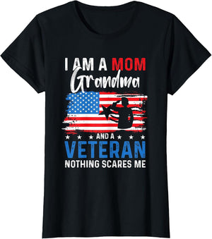 Veterans Day Woman Brave Heroes Proud Female USA Mom Grandma