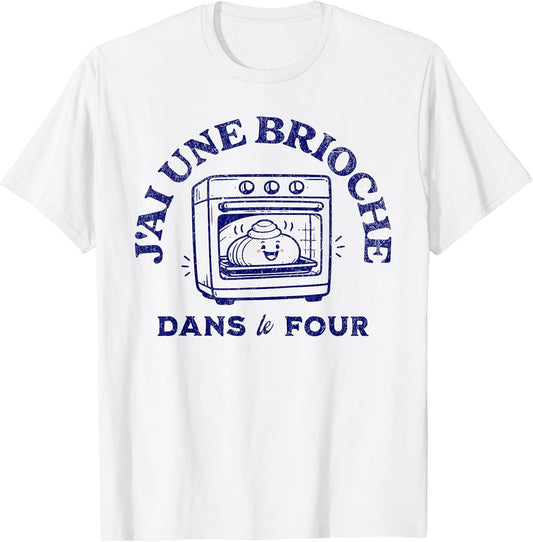 Brioche au Four Annonce Bébé Humour Rétro Baby Shower Enfant