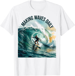 Making Waves Daily Water Men Graphic Design