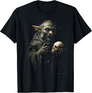 Goblin with Skull Goblincore Gothic Dark Aesthetic