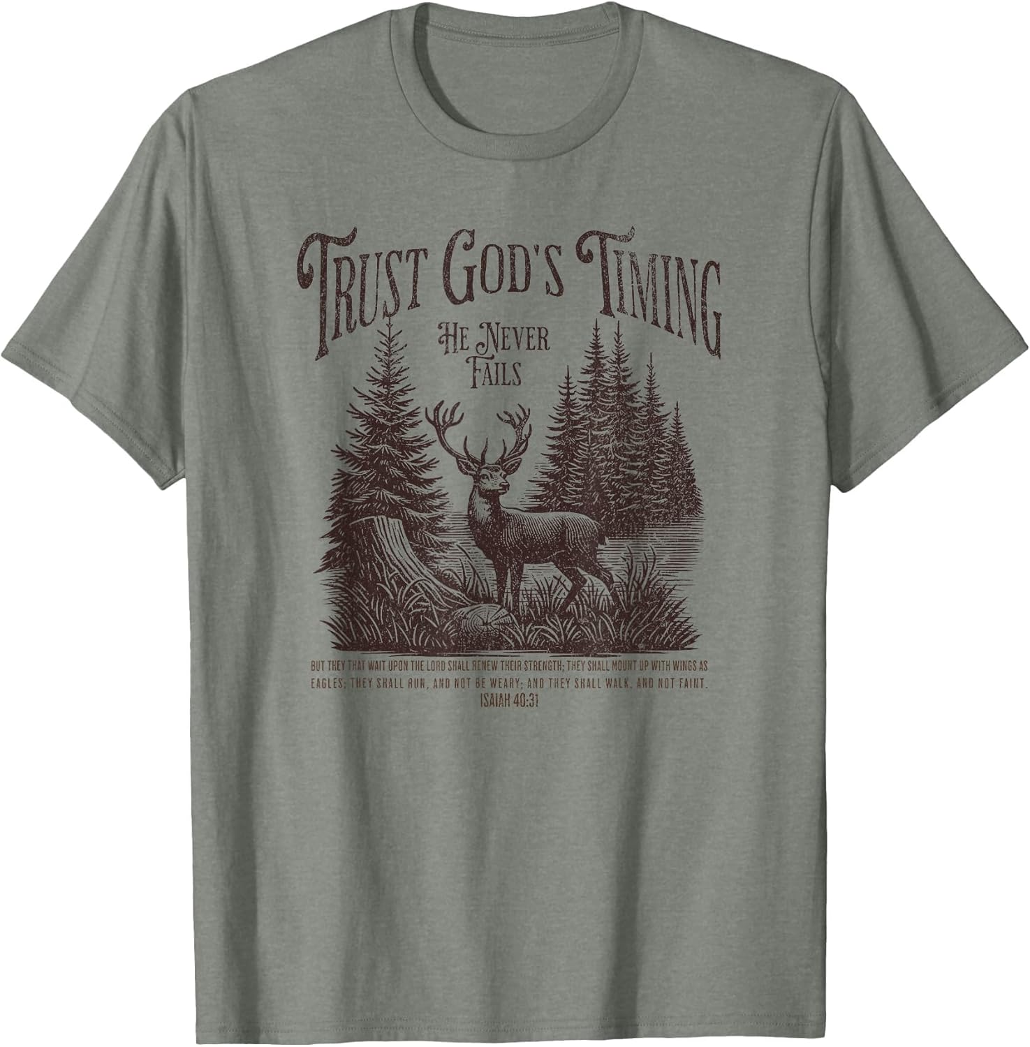 Christian Jesus Bible Verse Deer Elk Buck Hunting Dad Hunter