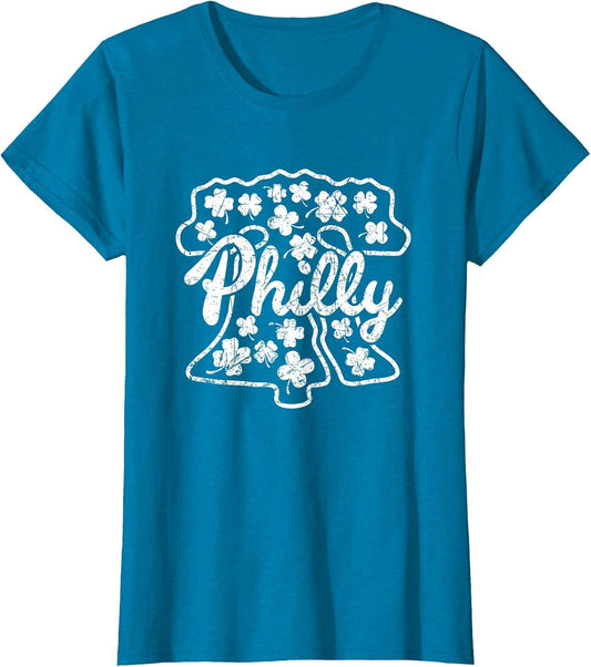Philly Fan Irish ST Patricks Liberty Bell Philadelphia Green