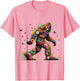 Floral Bigfoot Colorful Flower Power Hippie Sasquatch Art