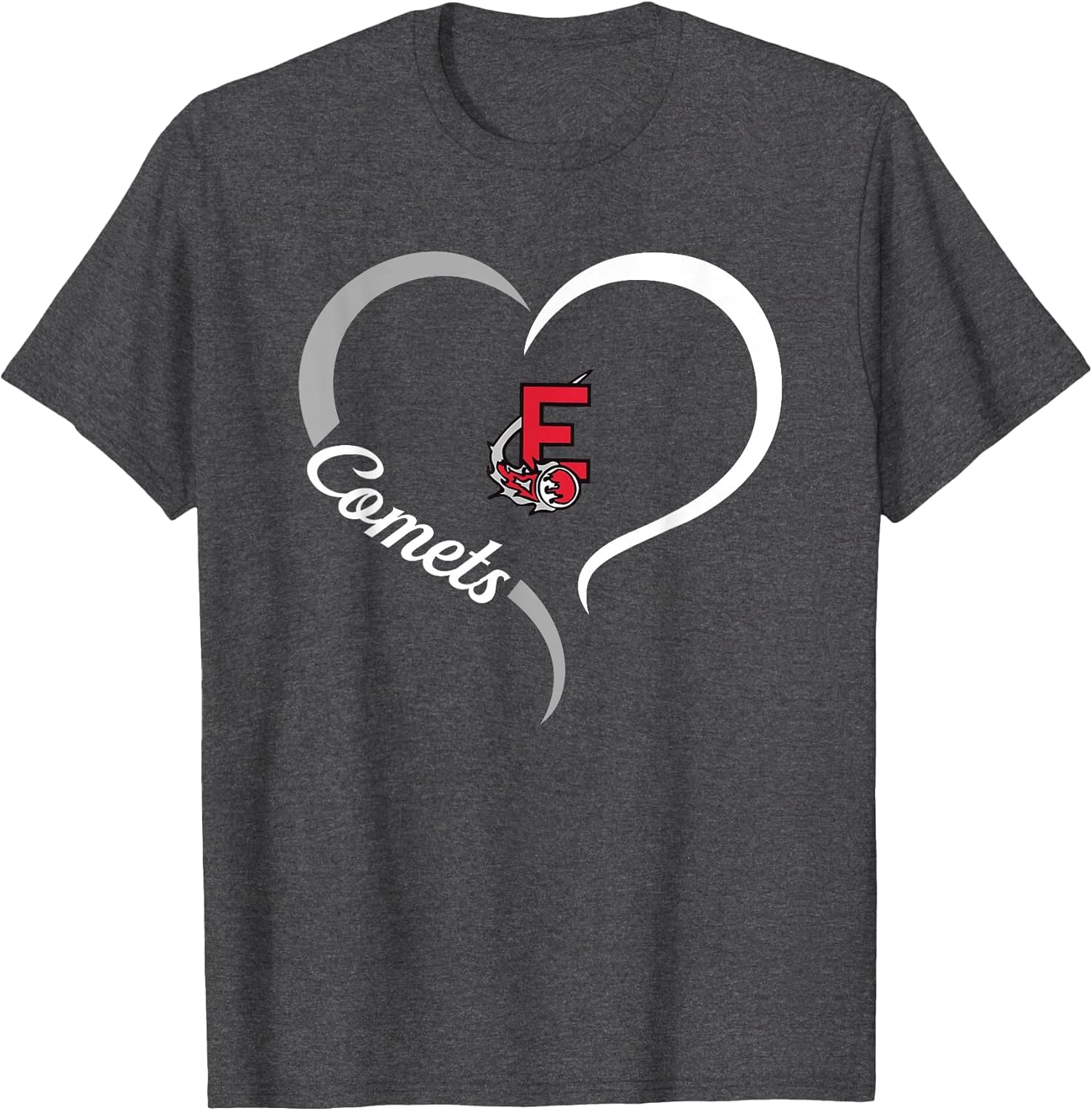 Elgin Comets Logo Half Heart Slogan HS