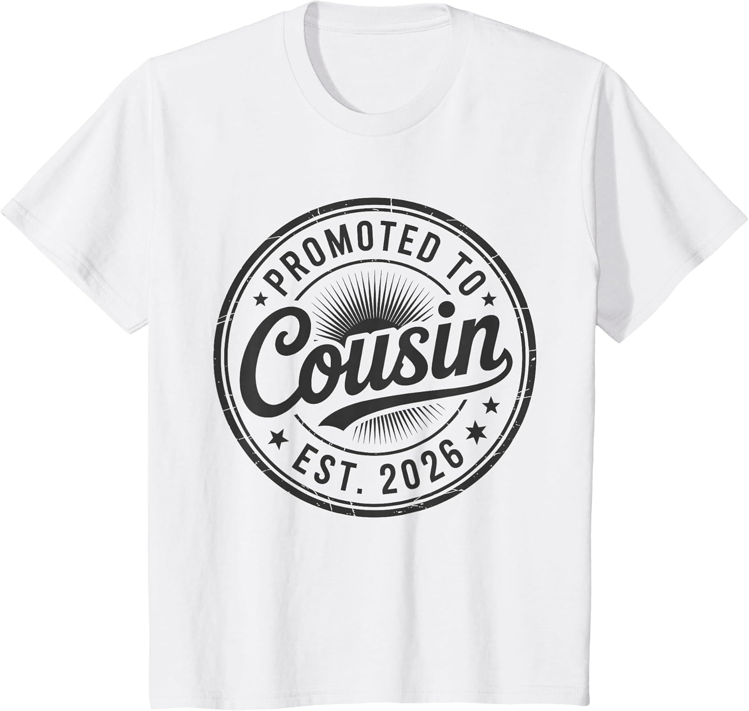 New Family Member Announcement Promoted to Cousin Est. 2026
