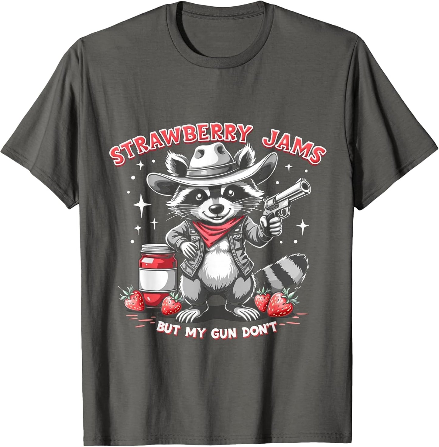 Strawberry Jams But My Gun Don't, Meme Funny Raccoon
