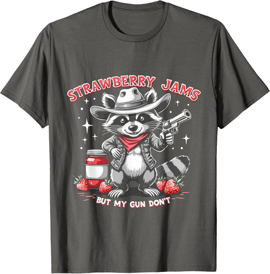 Strawberry Jams But My Gun Don't, Meme Funny Raccoon