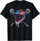Patriotic American Flag Lacrosse Ice Cream Drip Lax Boys