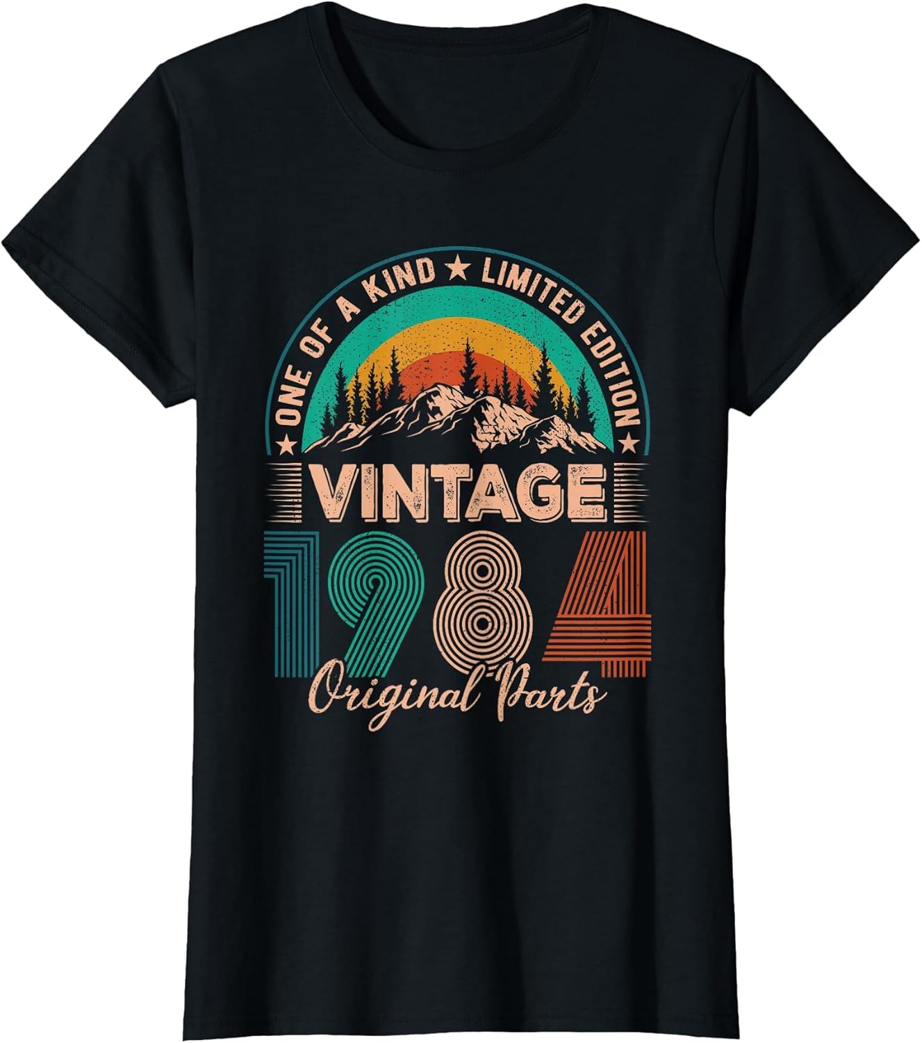 Vintage 1984 Original Parts Birthday Funny Born in 1984