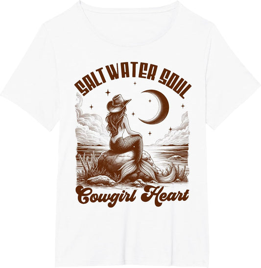 Wild West Howdy Mermaid Salt A Water Souls Cowgirls Heart