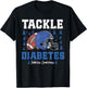 Tackle Diabetes Football Diabetes Awareness Blue Ribbon