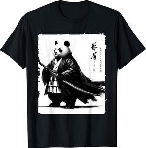 Fat Panda Samurai Kasa Anime Style Japanese