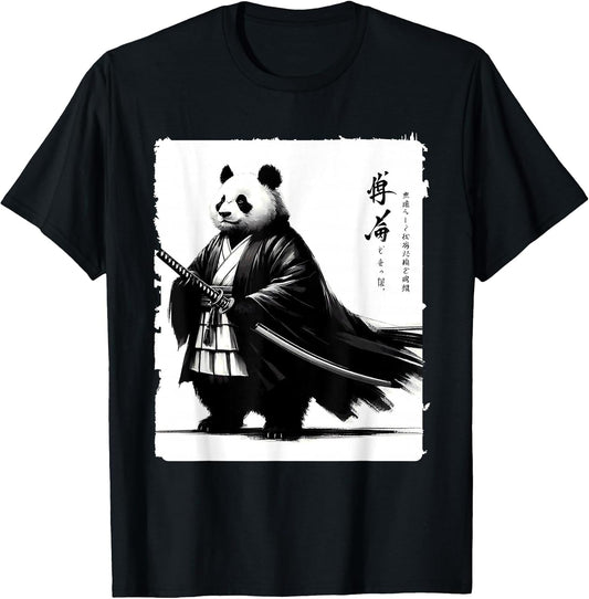 Fat Panda Samurai Kasa Anime Style Japanese
