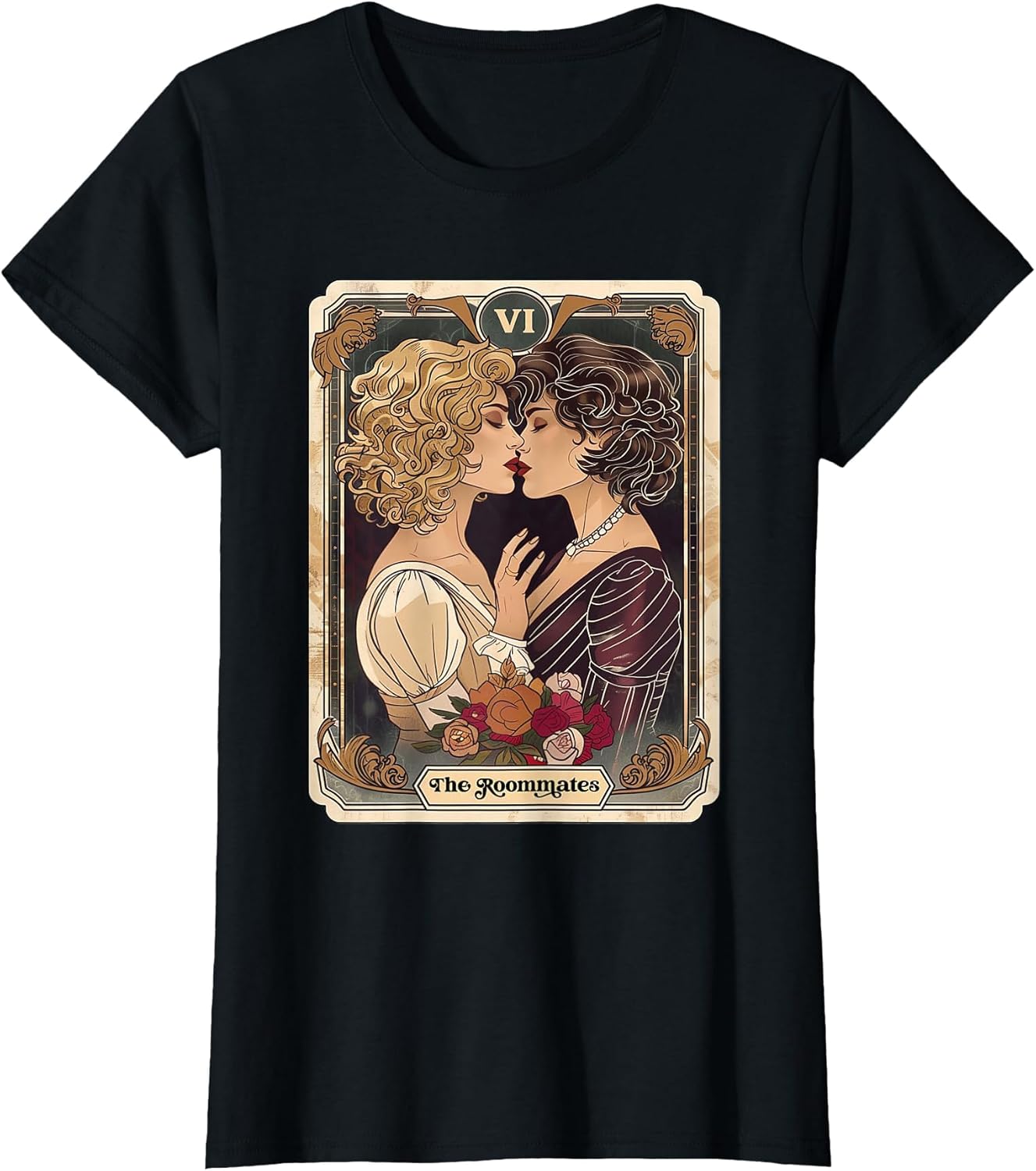 Vintage Lesbian Pride Tarot Card and They were Roommates