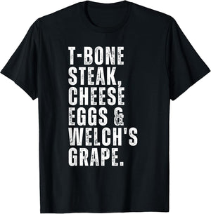 Funny Guest Check - T Bone Steak, Cheese Eggs, Welch's Grape