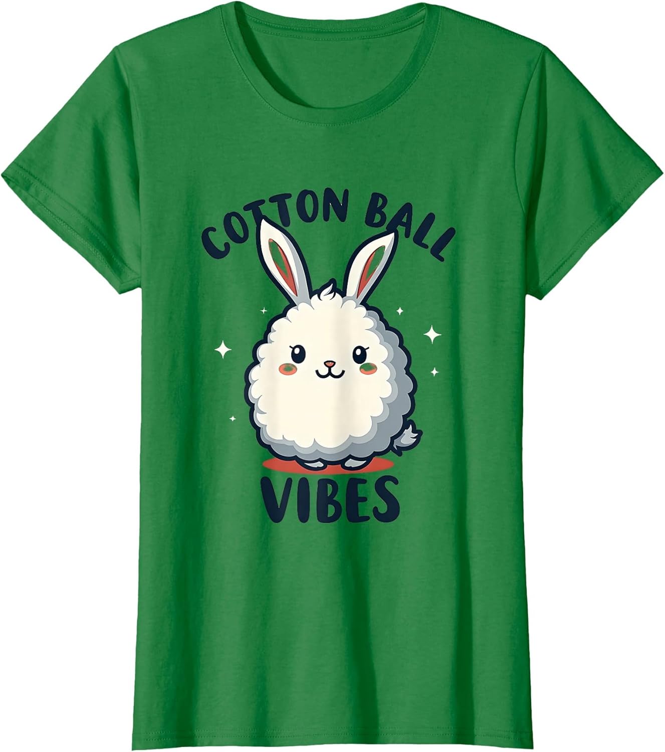 Cotton Ball Vibes Cute Bunny Graphic Design